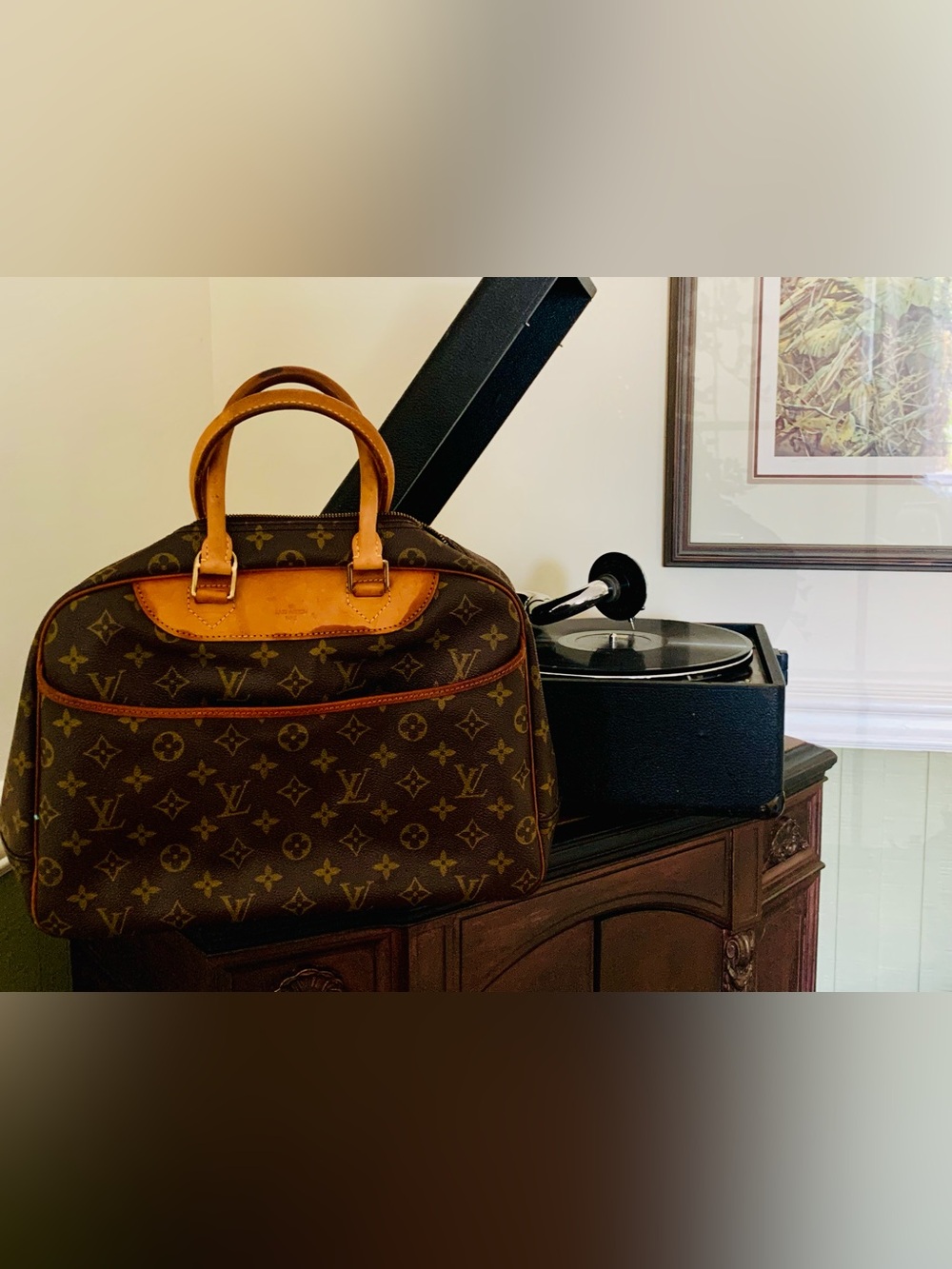 Louis Vuitton Vintage Authentic Deauville Top Handle w / Legitgrails COA